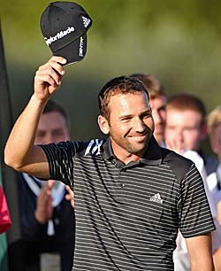 Sergio Garcia finally broke through Sunday to capture his first victory in three years. (Getty Images)