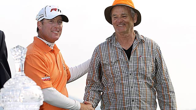 D.A. Points and Bill Murray needed no 'Caddyshack' explosion to pull off their victory. (Getty Images)