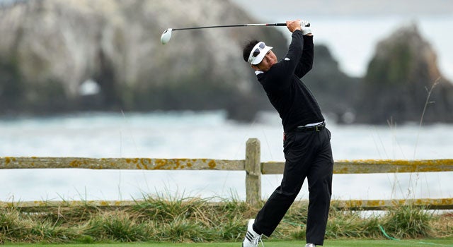 Charlie Wi heads to Spyglass Hill Saturday trying to maintain his spot atop the leaderboard. (Getty Images)