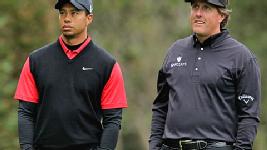 Tiger Woods and Phil Mickelson begin the day looking to rally at Pebble Beach.