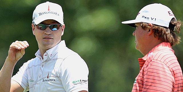Jason Dufner could have helped matters by reminding Zach Johnson to replace his mark. (Getty Images)