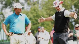 It's not that big a spread -- Spencer Levin leads Rory Sabbatini by one shot after three rounds.