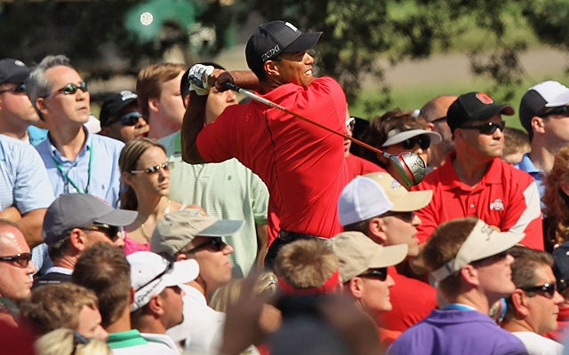 At long last, remarkable shots and reliable drives were in the script for Tiger Woods on Sunday. (Getty Images)