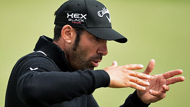 'I'm probably going to be missing this green,' Quiros says after making his albatros. (AP)