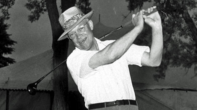 A member at Augusta National, Dwight Eisenhower was inducted into the World Golf Hall of Fame in 2009. (AP)