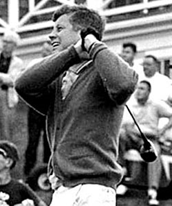 Not many golfers played as well as John F. Kennedy before a back injury slowed his game down. (AP)