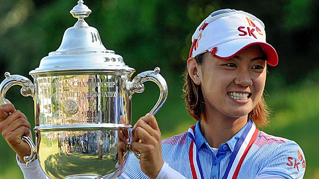 Na Yeon Choi dances around a triple bogey to win by four strokes. (US Presswire)