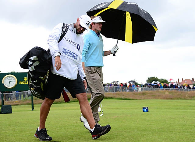 Despite bad weather early Friday, Snedeker again easily navigated Lytham's narrow fairways. (US Presswire)