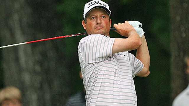 Tim Clark, at 14 under, trails Sergio Garcia by one shot. (Getty Images)