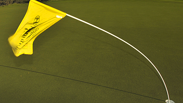 Play was suspended again Sunday when more 40 mph gusts came roaring down at Kapalua. (Getty Images)