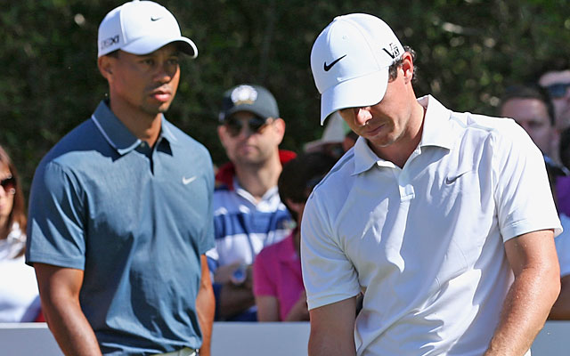 Tiger Woods and Rory McIlroy shoot 75, sending the world's top two players home early. (Getty Images)