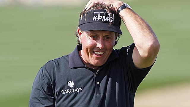 Phil Mickelson misses a chance to become the sixth player in PGA Tour history to break 60. (Getty Images)