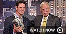 Justin Rose, David Letterman (Screen grab)