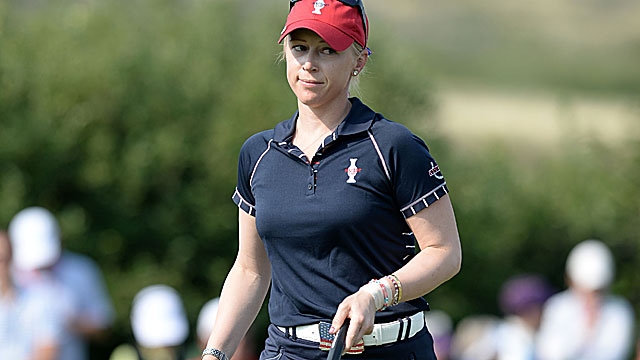 Morgan Pressel accounts for the lone point for the US, which has never lost the Solheim Cup on home soil. (USATSI)