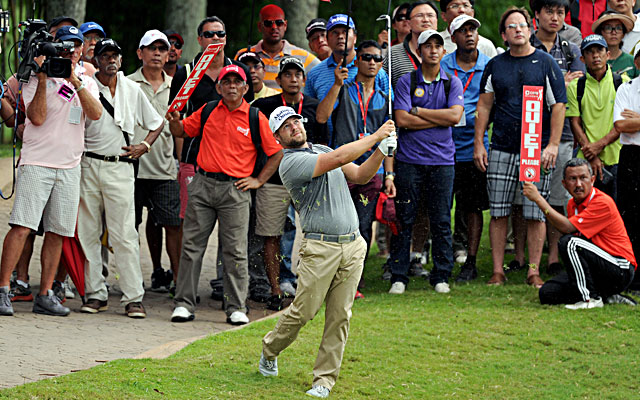Ryan Moore opened up a 3-shot lead on the back nine only to bogey 4 of 5 holes to give it right back. (Getty Images)