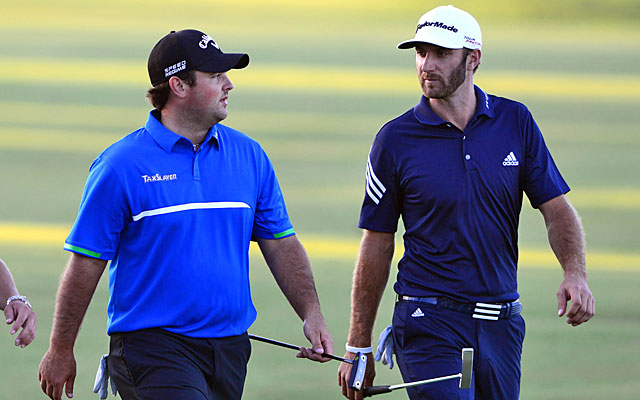 Patrick Reed outplays playing partner Dustin Johnson, carding a 3-under 69 to Johnson's 73. (USATSI)