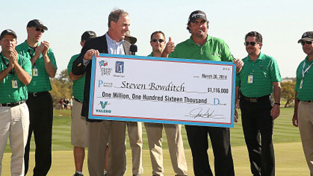 Steven Bowditch banks more than $1.1 million for his first Tour win. (USATSI)