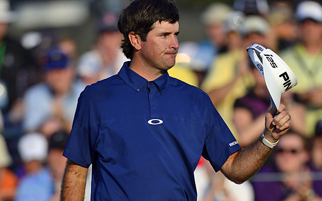 Bubba Watson watches his lead vanish but the 2012 champ will be in Sunday's final pairing. (USATSI)