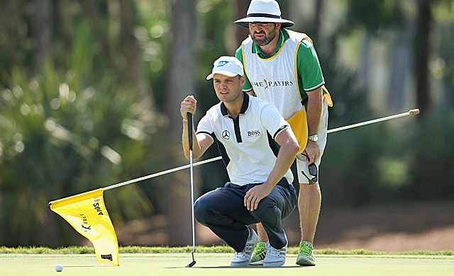 Kaymer and caddie Craig Connelly make all the right reads Thursday. (Getty Images)