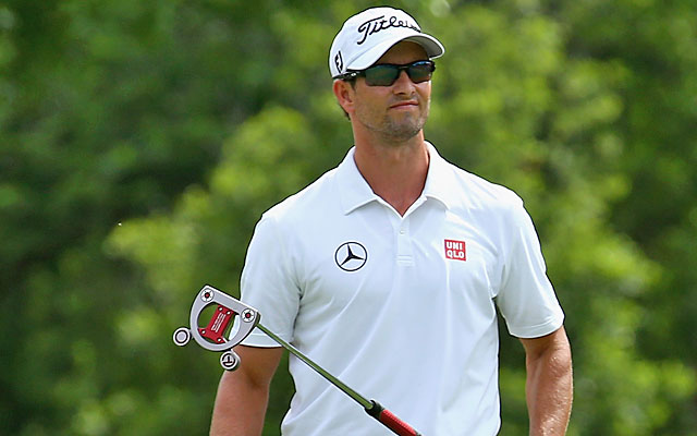 Adam Scott's putter keeps him in the playoff on the second hole before clinching the victory. (Getty Images)
