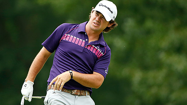 Brian Harman has two eagles en route to a 65 in the third round. (Getty Images)