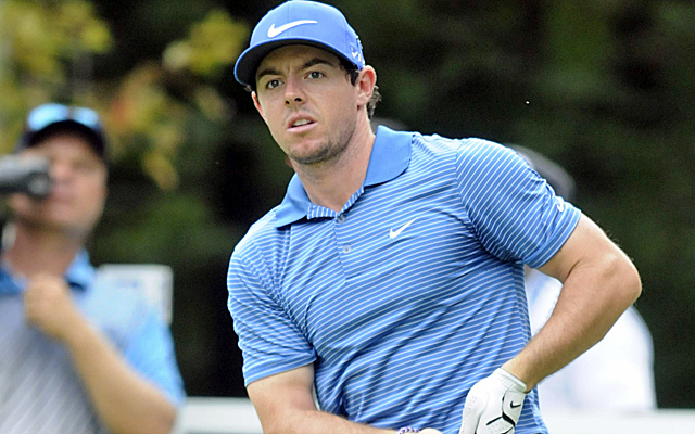 Rory McIlroy is in position to win his fourth tourney in his past five starts. (Getty Images)