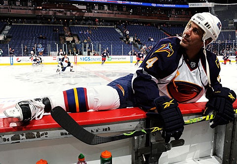 The 48-year-old Chelios is playing in his 26th NHL season.