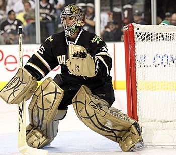 Marty Turco has earned 262 career wins in nine seasons with the Dallas Stars. (Getty Images)