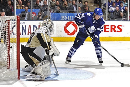 Mikhail Grabovski gets it done for the Maple Leafs just 42 seconds into the overtime period. (Getty Images)
