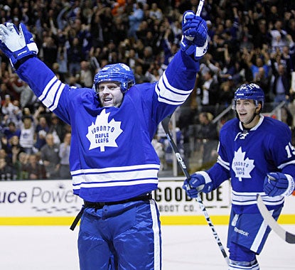 Phil Kessel is on a roll early this season, having scored 10 goals in the first 10 games. (US Presswire)