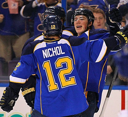 T.J. Oshie matches his career-best production for goals (2) and points (1) in a game. (Getty Images)
