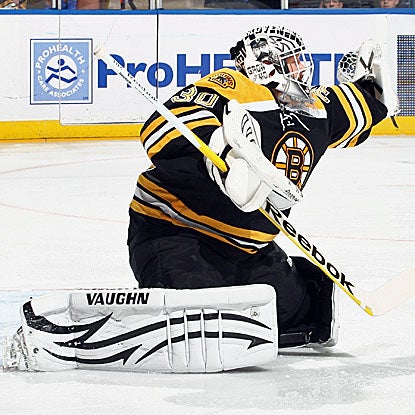 Tim Thomas stops 23 shots for a 6-0 bagel and record his 28th career shutout. (Getty Images)