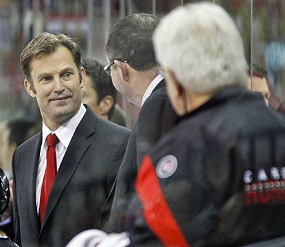 Kirk Muller has a bit of a smile early in the game, but that disappeared by the end of it. (US Presswire)