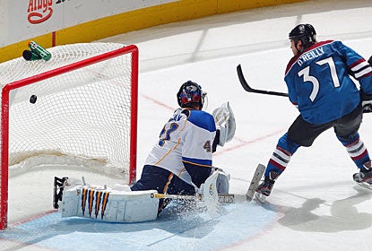 After scoring in regulation to tie the game, Ryan O'Reilly also converts his shootout attempt to help Colorado. (Getty Images)