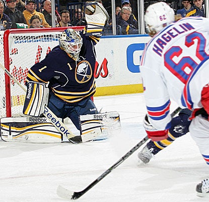 In just his eighth NHL game, Carl Hagelin connects for two goals in the Rangers' historic win. (Getty Images)