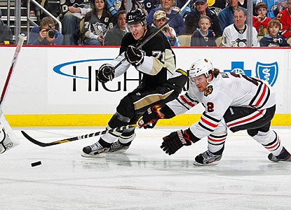 Evgeni Malkin has five goals to go with six assists in the last four games and is tied for the NHL scoring lead. (Getty Images)