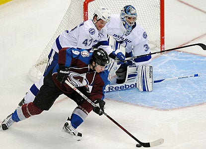 Matt Duchene's goal late in overtime is his team-leading 12th tally of the season. (AP)