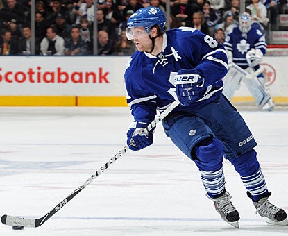 Phil Kessel is one of seven different players to score and the last one to do so for Toronto on this night. (Getty Images)