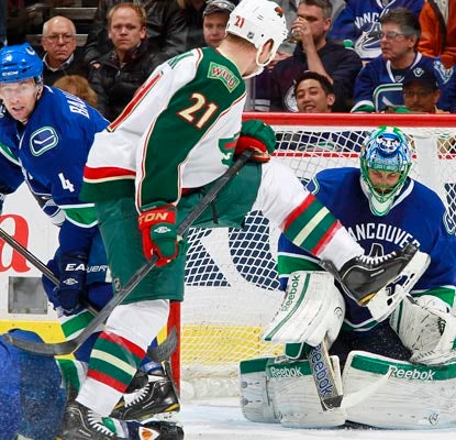 Roberto Luongo has two shutouts this season, both coming against the Wild. He now has 57 in his NHL career.  (Getty Images)