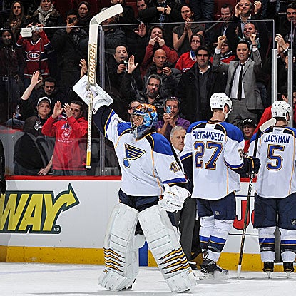 Traded by the Canadiens to the Blues in June 2010, Jaroslav Halak shut out his former team in his return to Montreal. (Getty Images)