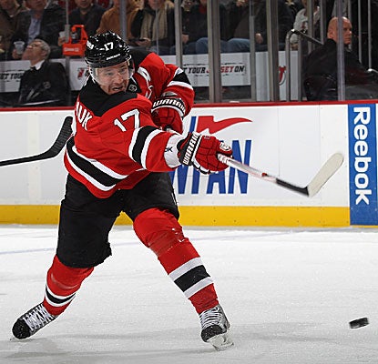 Ilya Kovalchuk scores twice in the Devils' win, giving him seven goals in his last six games. (Getty Images)