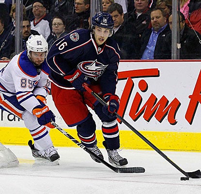 Derick Brassard (16) and the Blue Jackets overcome a two-goal deficit to beat the Oilers. (US Presswire)