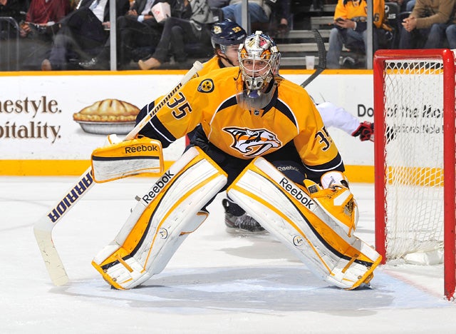 Pekka Rinne sports a record of 28-11-3 and a .925 save percentage. (Getty Images)