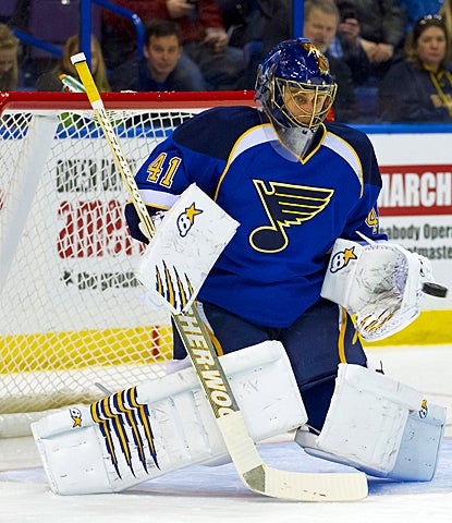 Jaroslav Halak stops all 22 shots by the Kings, picking up his fifth shutout of the season. (US Presswire)