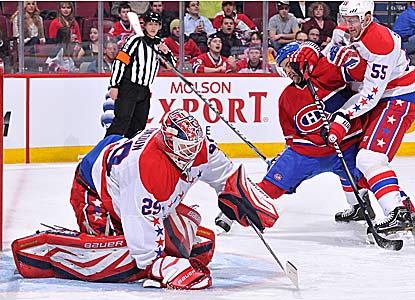 Capitals goalie Tomas Vokoun makes 30 saves and beats his former team for his third shutout of the season. (Getty Images)