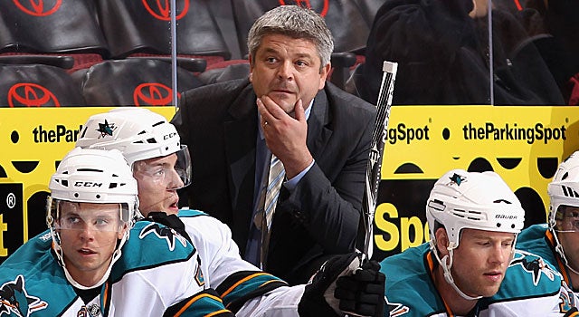 Head coach Todd McLellan and his Sharks have time to make a run towards the top of the West. (Getty Images)