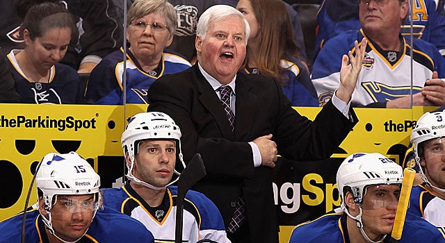 Coach Ken Hitchcock has directed the Blues' goaltenders to the best save percentage in the NHL. (Getty Images)