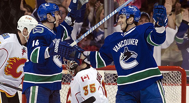 The Canucks are battling the Blues for the top seed in the Western Conference. (Getty Images)