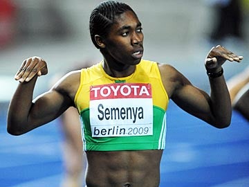 Caster Semenya again showed how much she overmatches women competitors Sunday in Berlin. (US Presswire)
