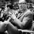 In this undated, file photo, UCLA coach John Wooden is shown on the UCLA bench.  (AP Photo, File)